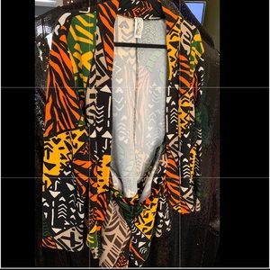 Plus Size African Print 2 piece Short Set